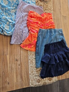 5 Skirt Bundle Size Small | Mango, H&M, American Eagle + Vintage
